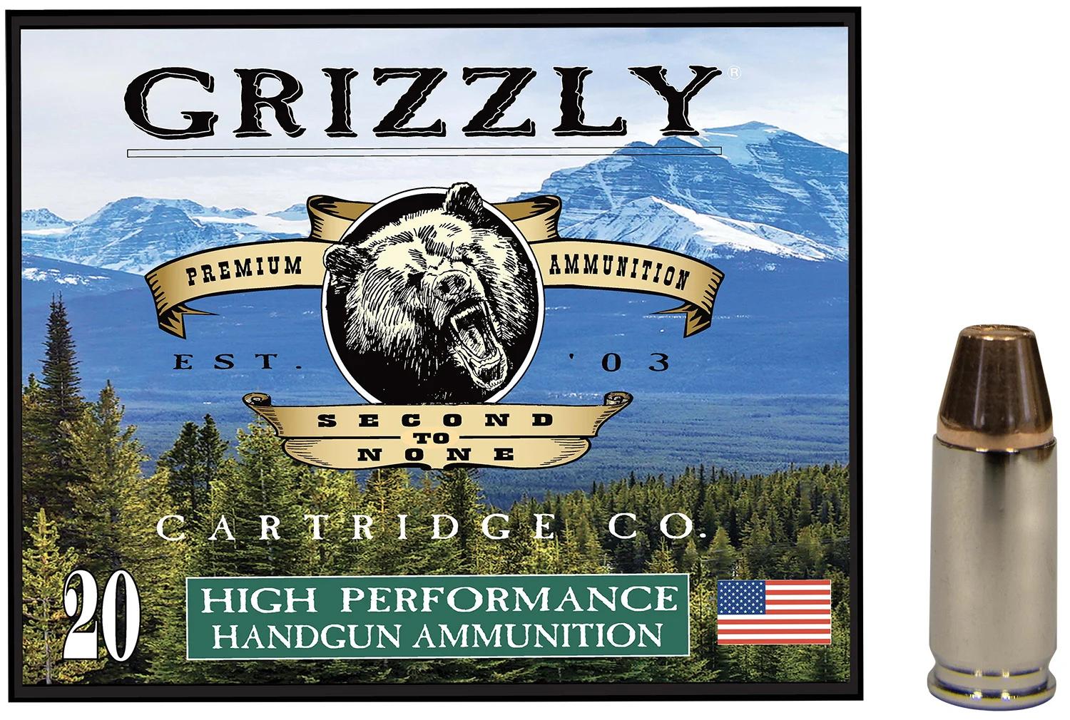 Grizzly Ammo GC9M+P1   9mm+P 124gr Full Metal Jacket Flat Point 20 Per Box/10 Case