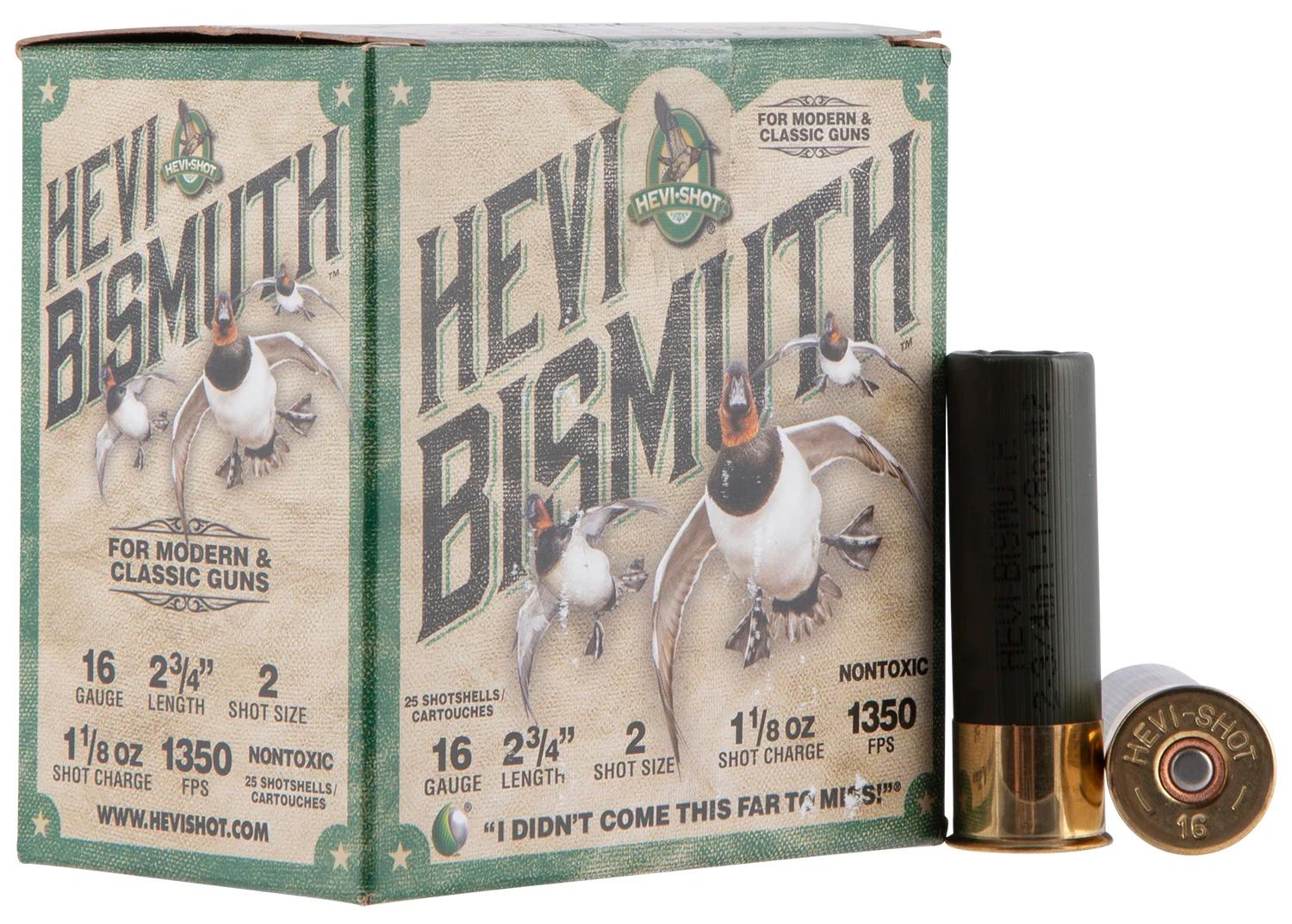 HEVI-Shot HS16702 HEVI-Bismuth  16Gauge 2.75" 1 1/8oz Bismuth 2Shot 25 Per Box/10 Case