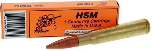 HSM 50 BMG HORNADY A-MAX - DUMMY ROUND 1RD