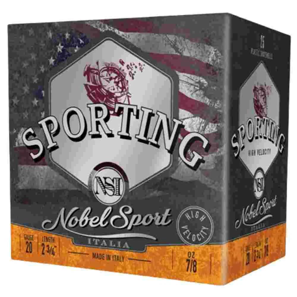 Noble Sport Target Sporting Clays Shotshells 20 ga 2-3/4" 7/8 oz 1275 fps #8 25/ct
