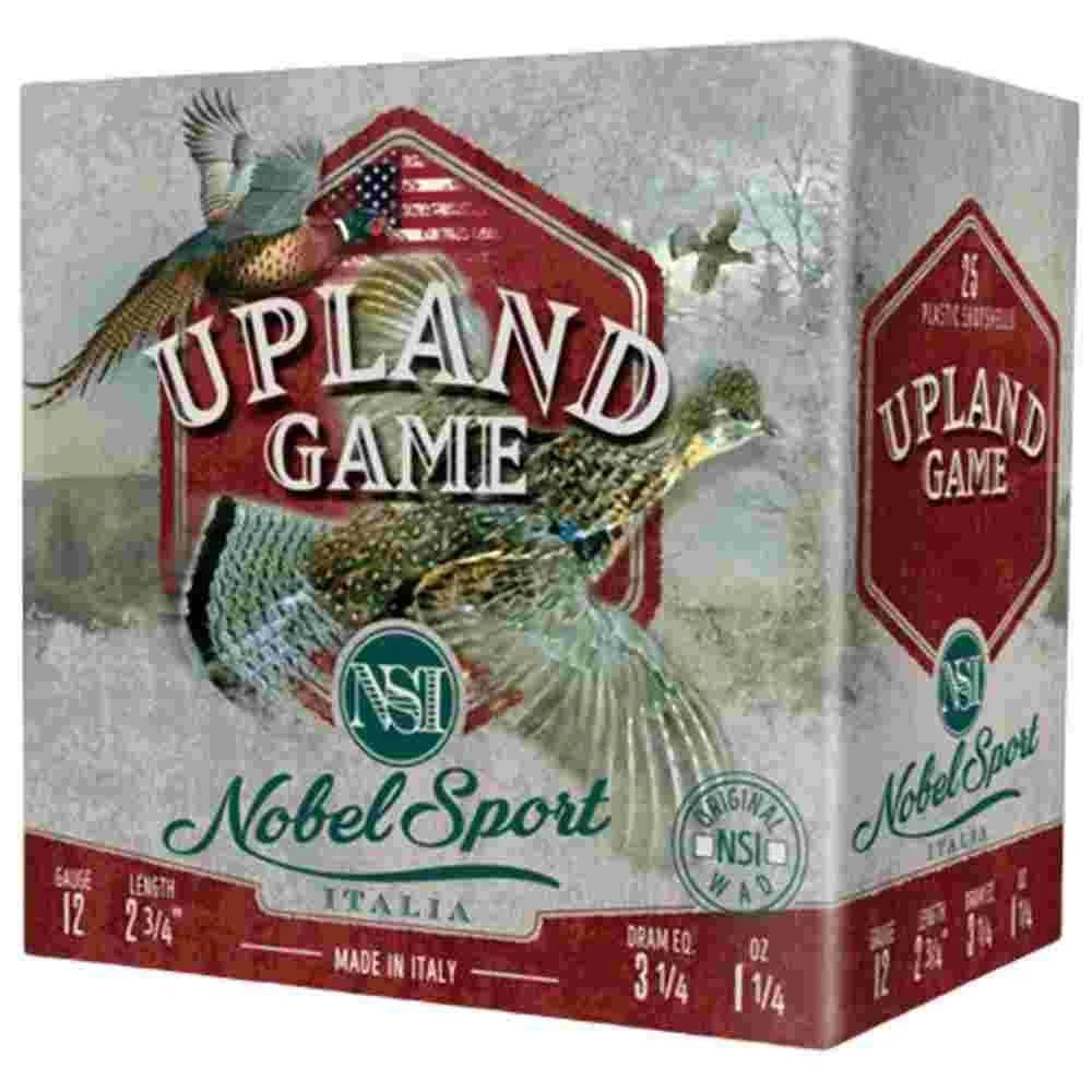 Nobel Sport Upland Game Shotshells 12 ga 2-3/4" 1-1/4 oz 1220 fps #8 25/ct