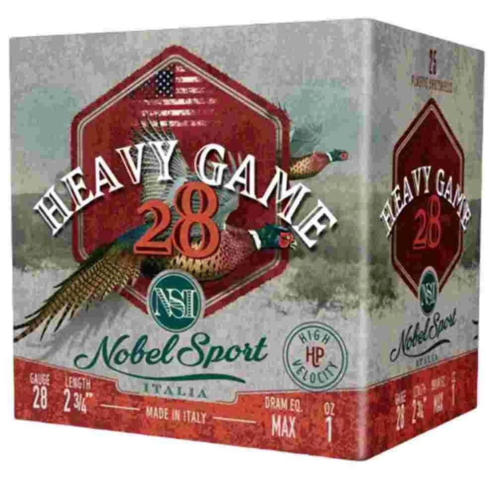 Nobel Sport Heavy Game 28 Shotshells 28 ga 2-3/4" 1 oz 1205 fps #7.5 25/ct