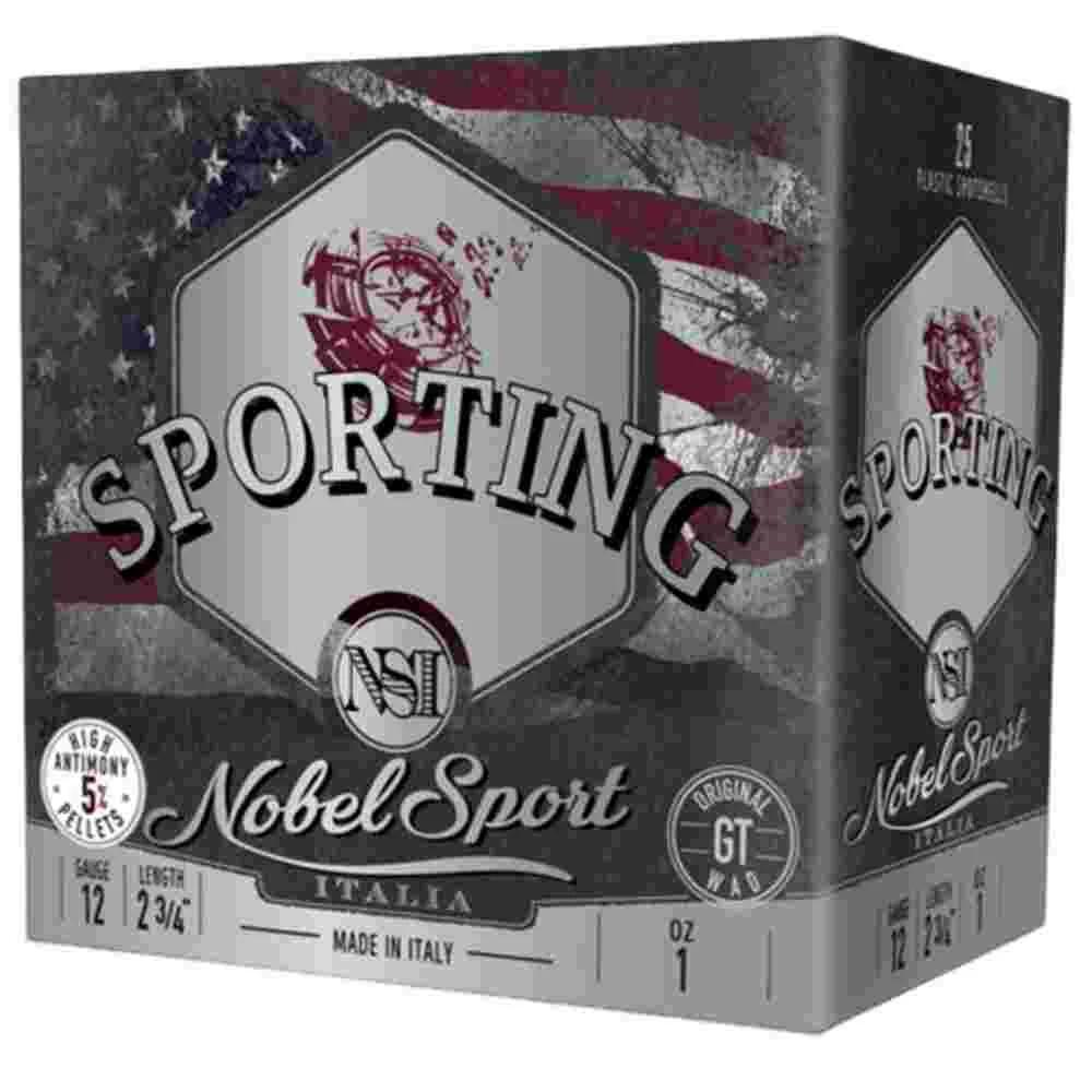 Nobel Sport Due Sporting Shotshells 12 ga 2-3/4 1 oz 1315 fps #7.5 25/ct