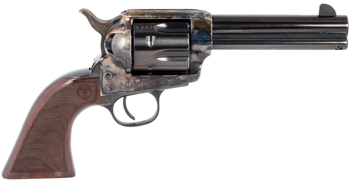 Taylors & Company 550812 Smoke Wagon  45 Colt (LC) Caliber with 4.75" Blued Finish Barrel