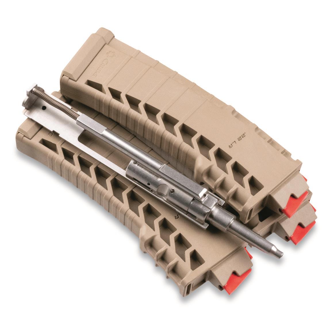 CMMG Drop-In .22LR AR-15 Bravo Conversion Kit (3) 25-rd. Magazines FDE