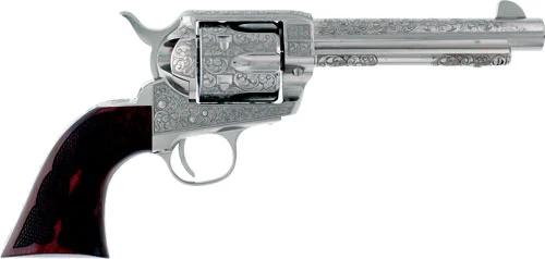 CIMARRON BUFFALO BILL CODY - 45LC 5.5" ENGRAVED NICKEL