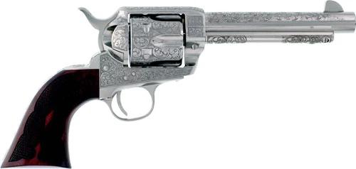 CIMARRON BUFFALO BILL CODY - 357MAG 5.5" ENGRAVED NICKEL