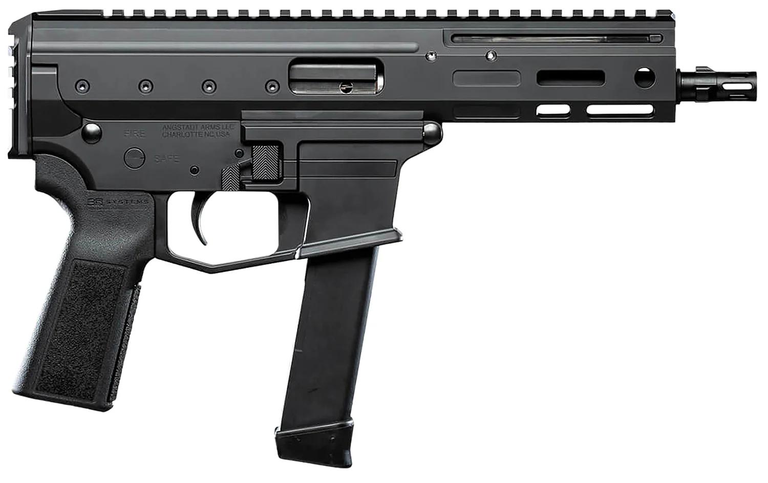 ANGSTADT ARMS, Angstadt Arms AAMDP29P06 MDP-9  27+1 6" Black Melonite Threaded Barrel Black Cerakote Black Polymer Grips, 9MM