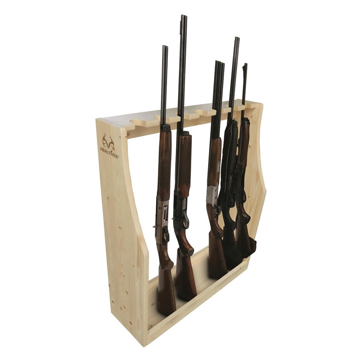 Rush Creek Creations Realtree 7 Gun Floor Rack