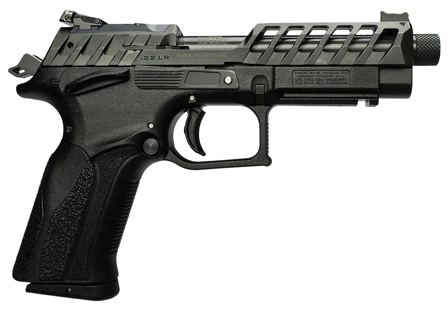 Grand Power 8588005808682 K22 X-Trim Mk23 22 LR 10+1 4.25" Black Barrel