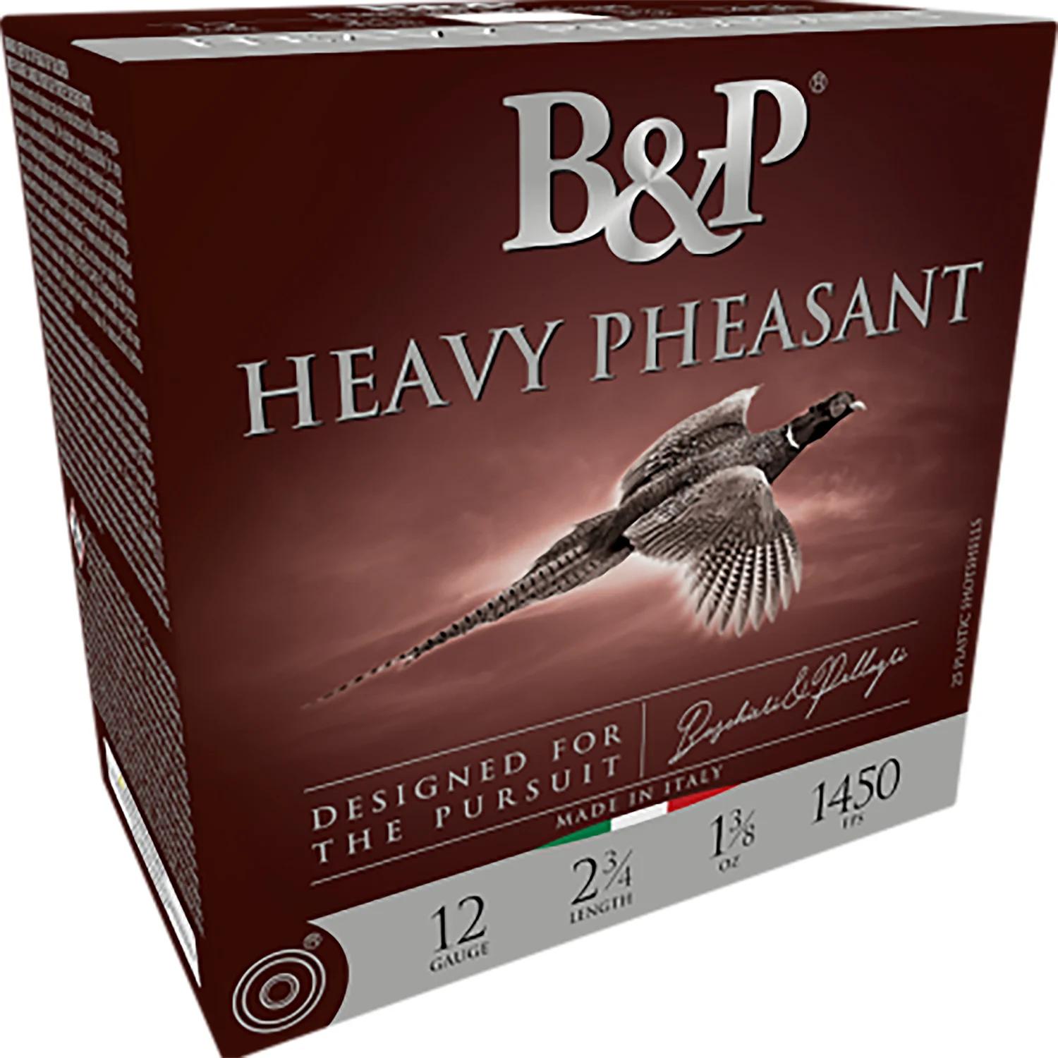 B&p Ammunition 123B58H5 Heavy Pheasant  12Gauge 3" 1 5/8oz 5Shot 25 Per Box/10 Case