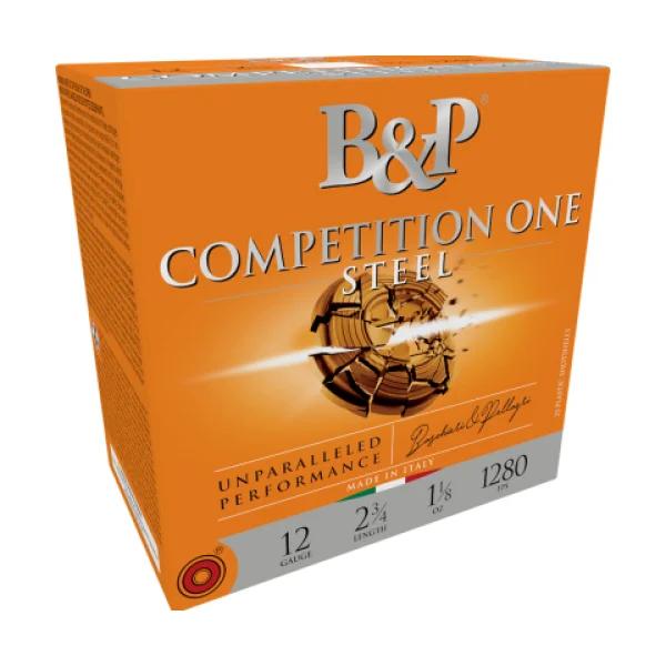 B&P Competition One Steel Shot Shotshells 12 ga. 2-3/4" 1-1/8 oz 1280 fps #7.5 25/ct