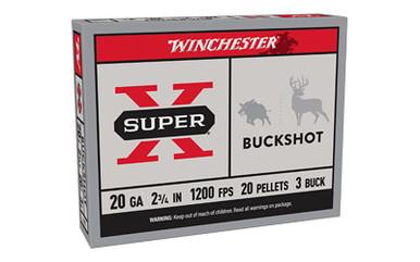 WINCHESTER SUPERX 20GA 2.75 #3BK 20PL 5/250