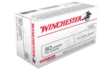 WINCHESTER USA 30 CARB 110GR FMJ 50/500