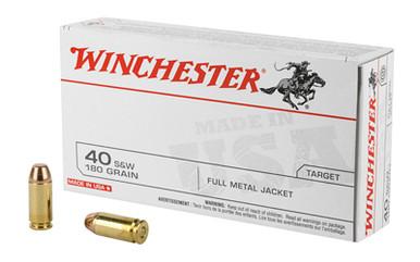 WINCHESTER USA 40SW 180GR FMJ 50/500