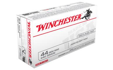 WINCHESTER USA 44MAG 240GR JSP 50/500