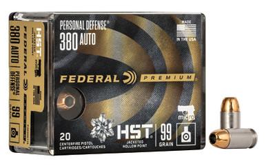 FEDERAL PRM HST 380ACP 99GR JHP 20/200
