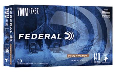 FEDERAL PWRSHK 7MMMAU 140GR SP 20/200