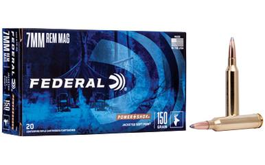 FEDERAL PWRSHK 7MMREM 150GR SP 20/200