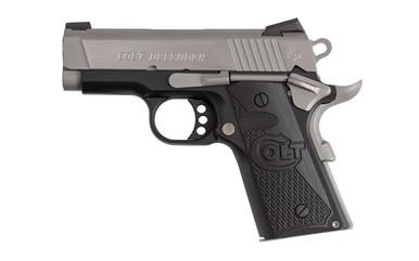 COLT DEFENDER 45ACP 3 7RD G10 SV/BK