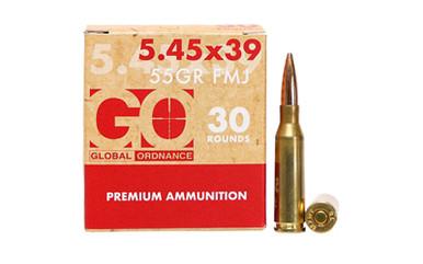 GLOBAL ORDNANCE 5.45X39MM 55GR FMJ BRASS 30/1350
