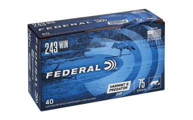 FEDERAL AM EAGLE V&P 243WIN 75GR 40/200
