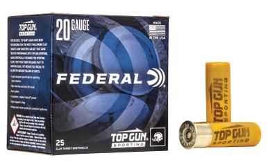 FEDERAL TOP GUN 20GA 2.75 #7.5 25/250 TGS22475