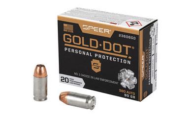 SPEER GOLD DOT 380ACP 90GR HP 20/200