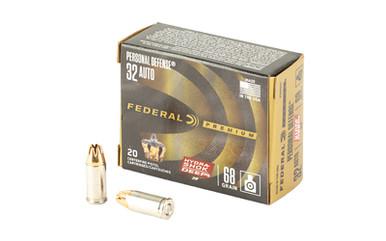 FEDERAL HYDRA SHOK 32ACP 68GR JHP 20/200