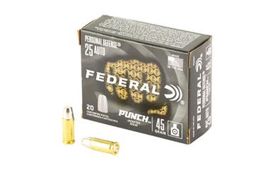 FEDERAL PUNCH 25 AUTO 45GR SLD 20/200