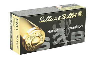 S&B 40SW 180GR FMJ 1000RD CS