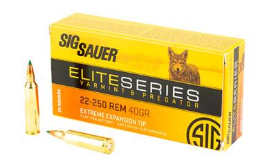 SIG AMMO 22-250REM 40GR V&P 20/200