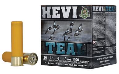 HEVI TEAL 20GA 3 #6 25/250