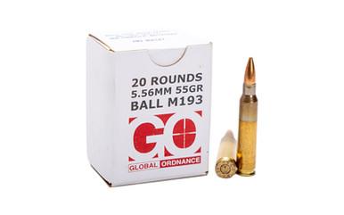 GLOBAL ORDNANCE 556NATO M193 55GR FMJ 20/1000